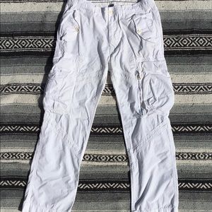 Vintage all white polo military cargos